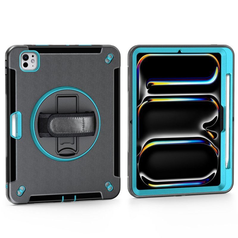 Coque iPad Pro 13 (2025) / 13 (2024) Robuste Anneau-Support et Bandoulière