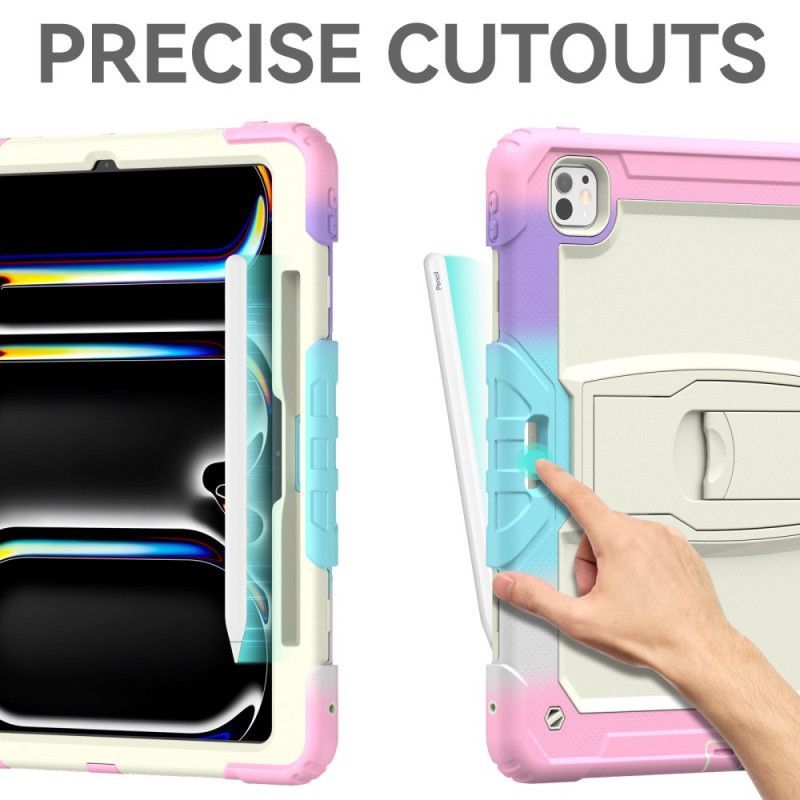 Coque iPad Pro 13 (2025) / 13 (2024) Robuste avec Porte-Stylo et Bandoulière