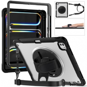 Coque iPad Pro 13 (2025) / 13 (2024) Sangle de Main, Support et Bandoulière