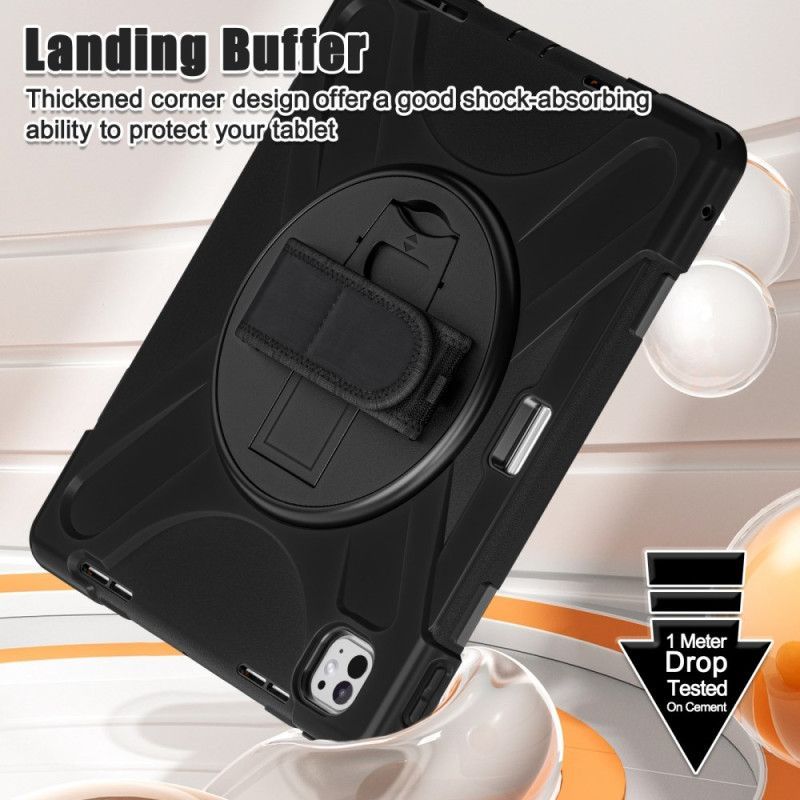 Coque iPad Pro 13 (2025) / 13 (2024) Support, Porte-Stylet et Sangle d'Épaule