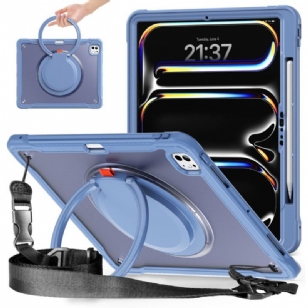 Coque iPad Pro 13 (2025) / 13 (2024) Support Rotatif et Bandoulière