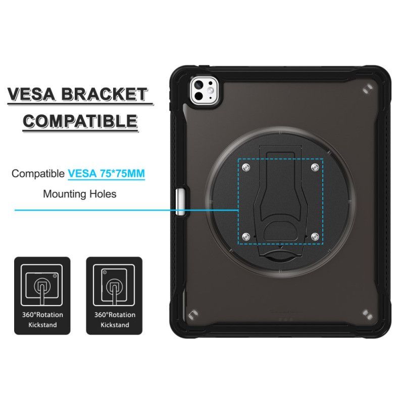 Coque iPad Pro 13 (2025) / 13 (2024) Translucide avec Support