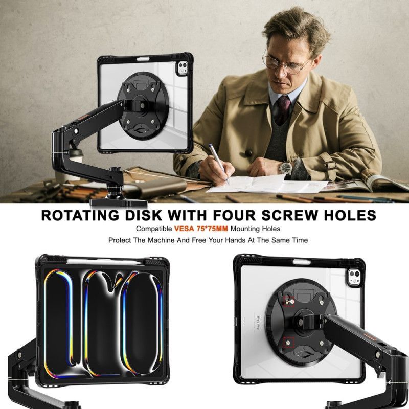 Coque iPad Pro 13 (2025) / 13 (2024) Transparente avec Support