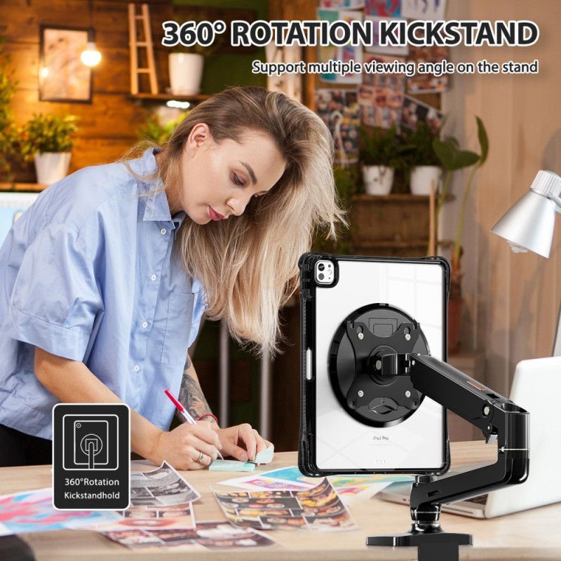 Coque iPad Pro 13 (2025) / 13 (2024) Transparente avec Support