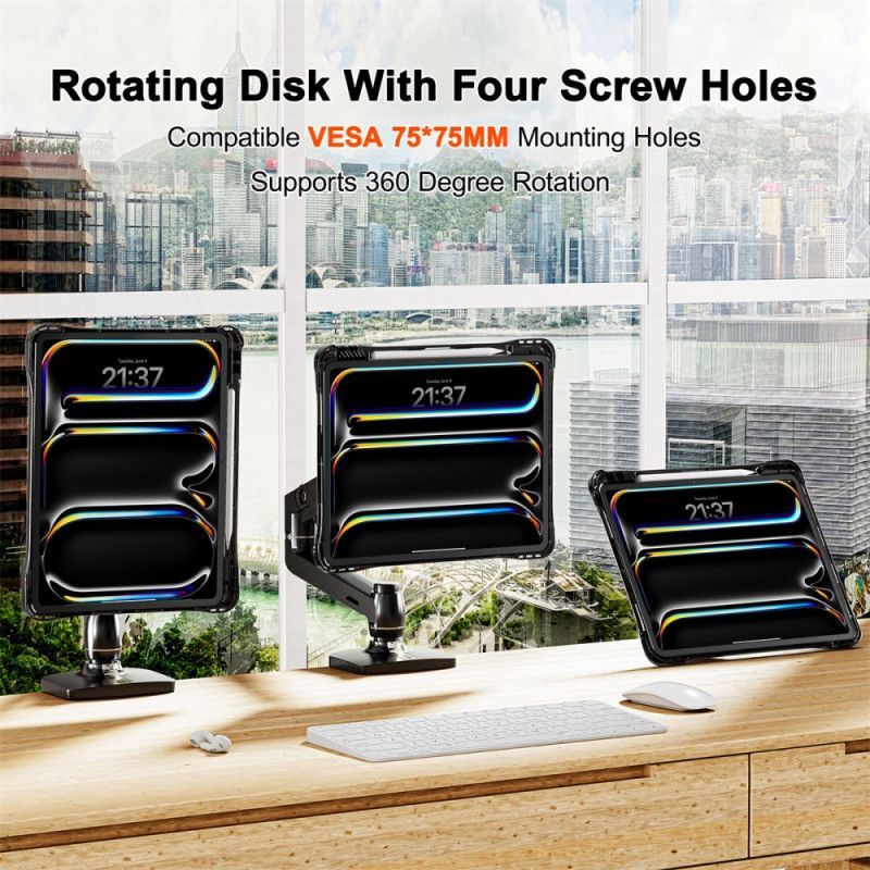 Coque iPad Pro 13 (2025) / 13 (2024) Transparente avec Support