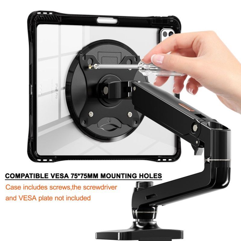 Coque iPad Pro 13 (2025) / 13 (2024) Transparente avec Support