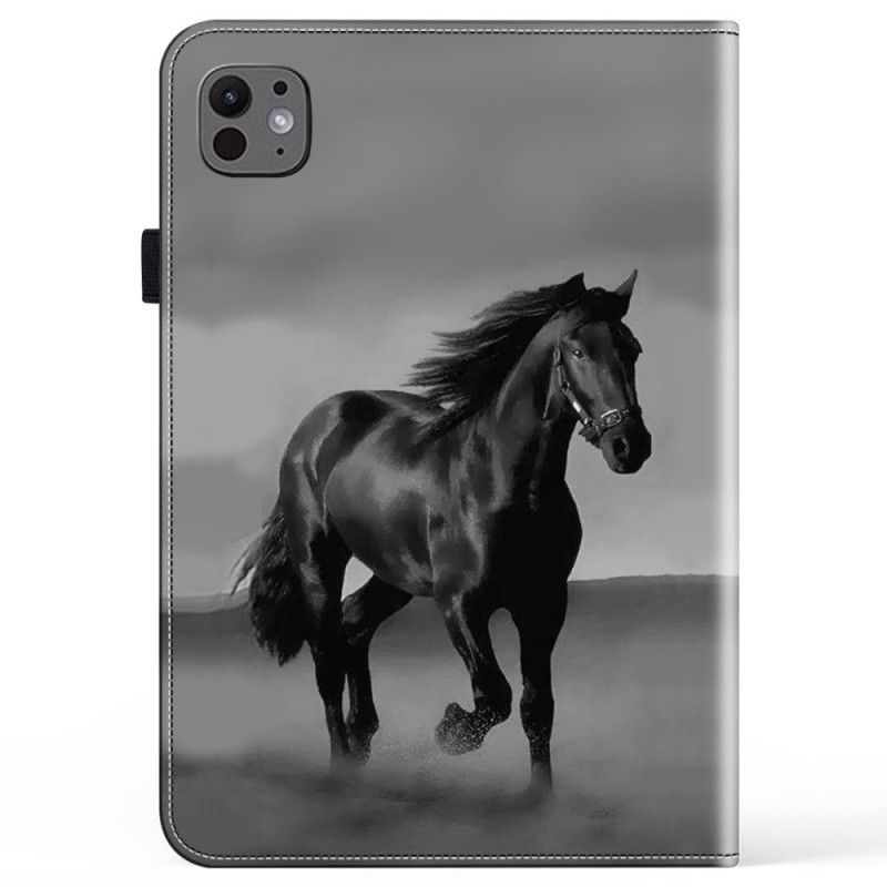 Étui iPad Pro 13 (2025) / 13 (2024) Cheval Noir