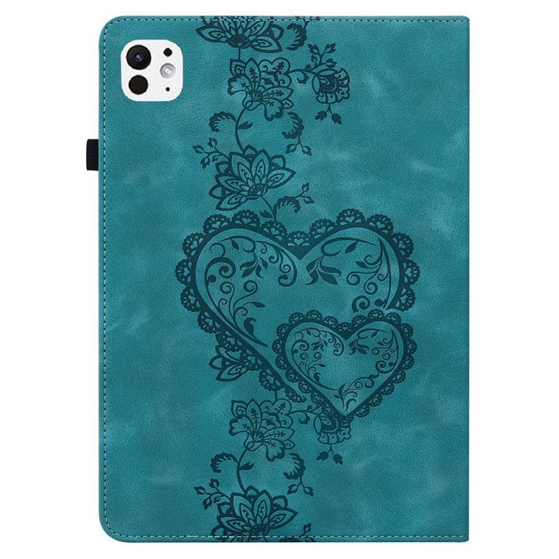 Étui iPad Pro 13 (2025) / 13 (2024) Effet Daim Coeur