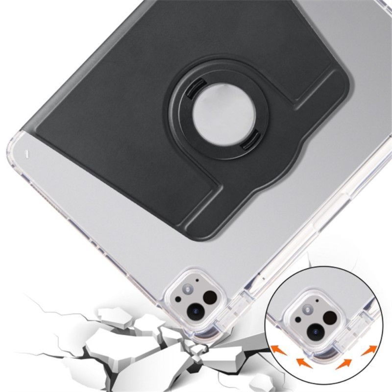 Étui iPad Pro 13 (2025) / 13 (2024) Support Rotatif et Dos Transparent Détachable