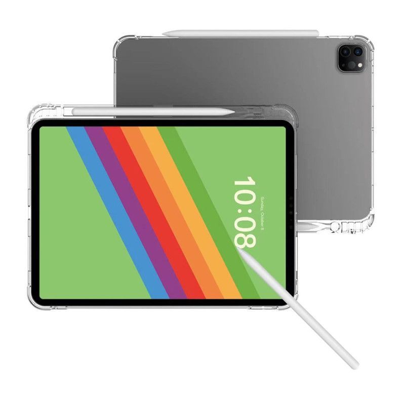 Étui iPad Pro 13 (2025) / 13 (2024) Transparent Porte-Stylet