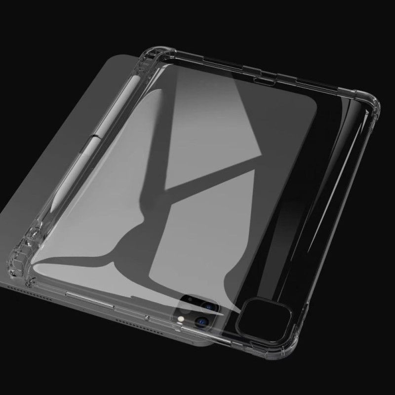 Étui iPad Pro 13 (2025) / 13 (2024) Transparent Porte-Stylet
