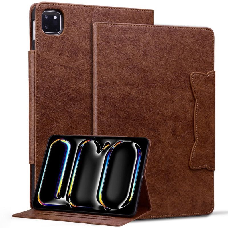 Housse iPad Pro 13 (2025) / 13 (2024) Fermoir Magnétique Design Chat