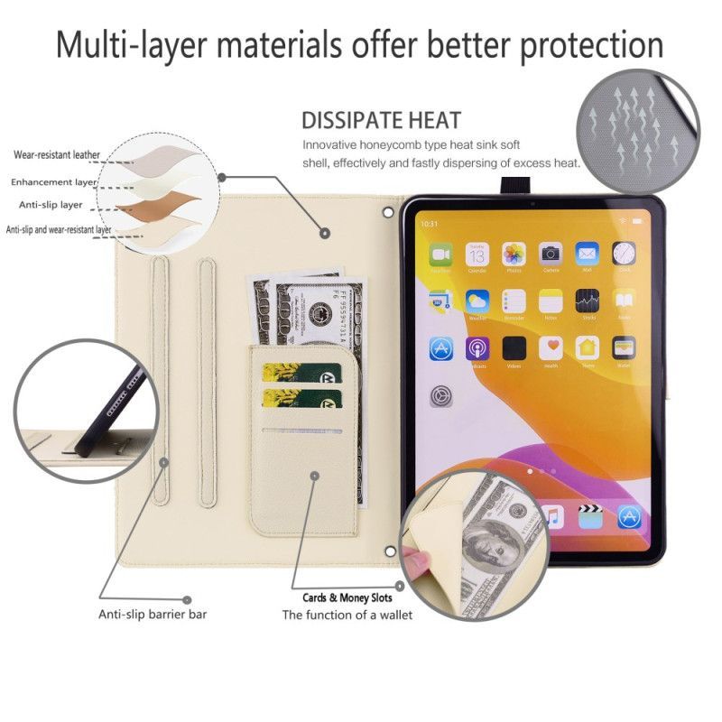 Housse iPad Pro 13 (2025) / 13 (2024) Tête de Chat