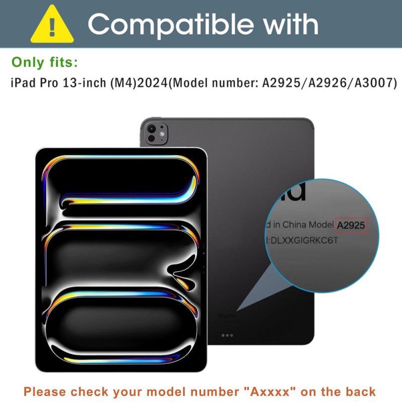 Smart Case iPad Pro 13 (2025) / 13 (2024) Design Magnétique Détachable