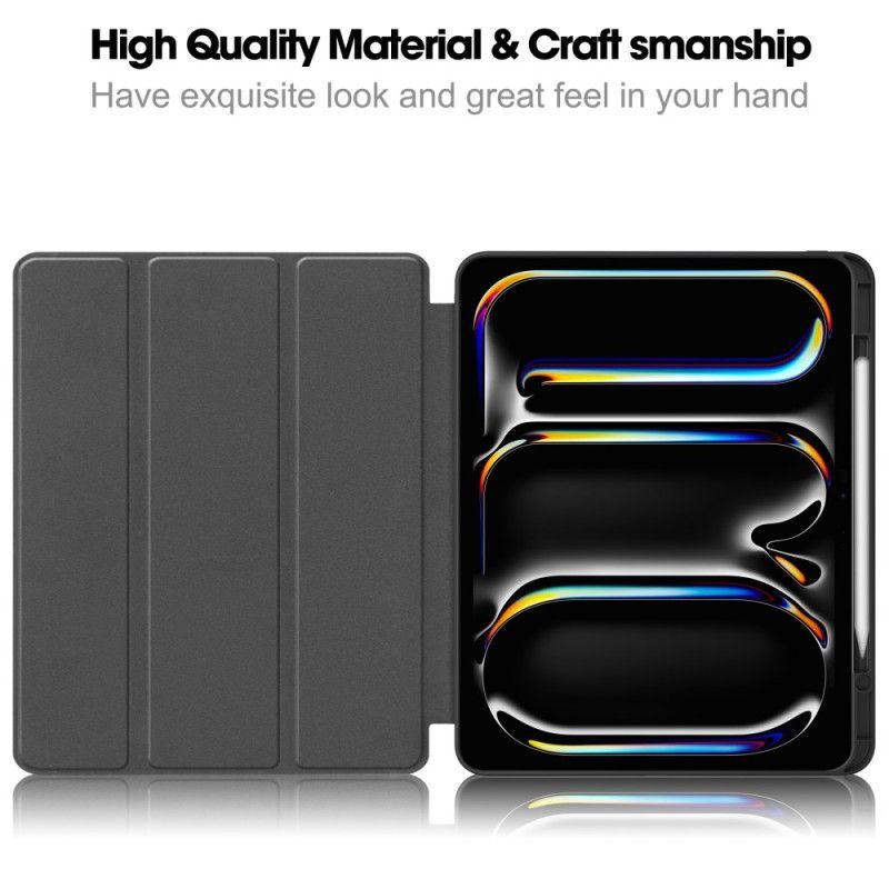 Smart Case iPad Pro 13 (2025) / 13 (2024) Simili Cuir Porte-Stylet