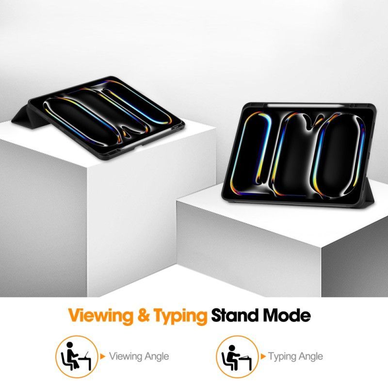 Smart Case iPad Pro 13 (2025) / 13 (2024) Simili Cuir Porte-Stylet