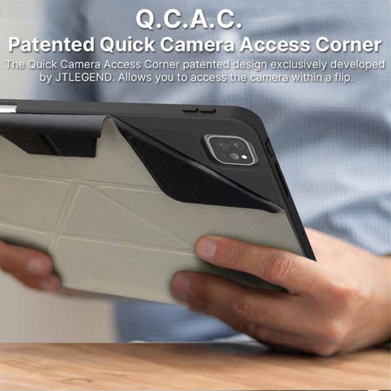 Smart Case iPad Pro 13 (2025) / 13 (2024) Support Origami et Porte-Stylet JTLEGEND