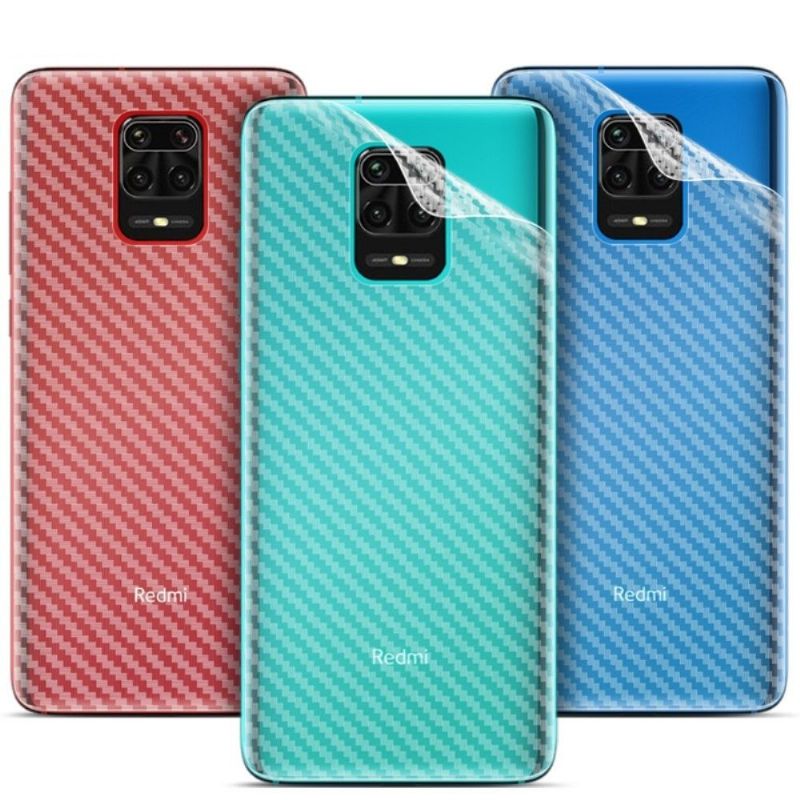 Films arrière carbone pour Xiaomi Redmi Note 9 Pro (2 pièces)
