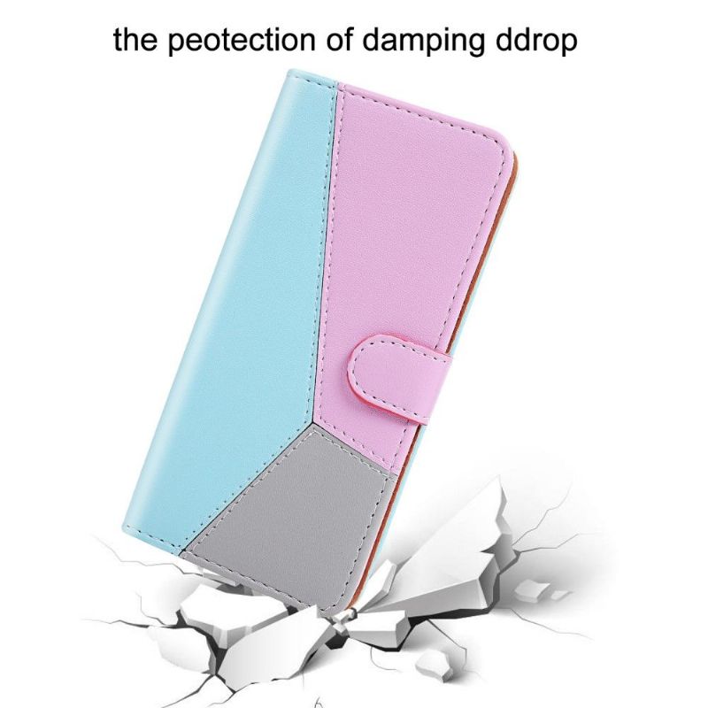 Housse Xiaomi Redmi Note 9 Pro / Note 9S Tricolore Coutures