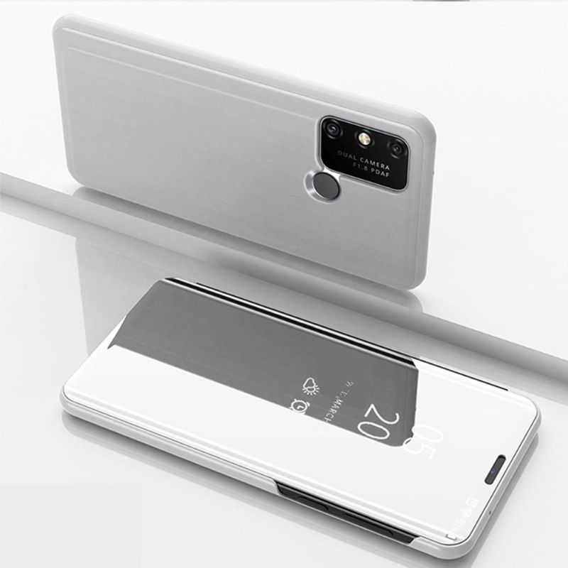 Coque Huawei Y6p avec rabat effet miroir