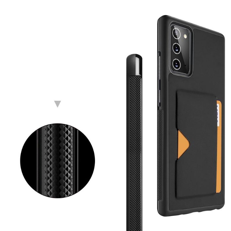 Coque Samsung Galaxy Note 20 Business porte carte - Noir