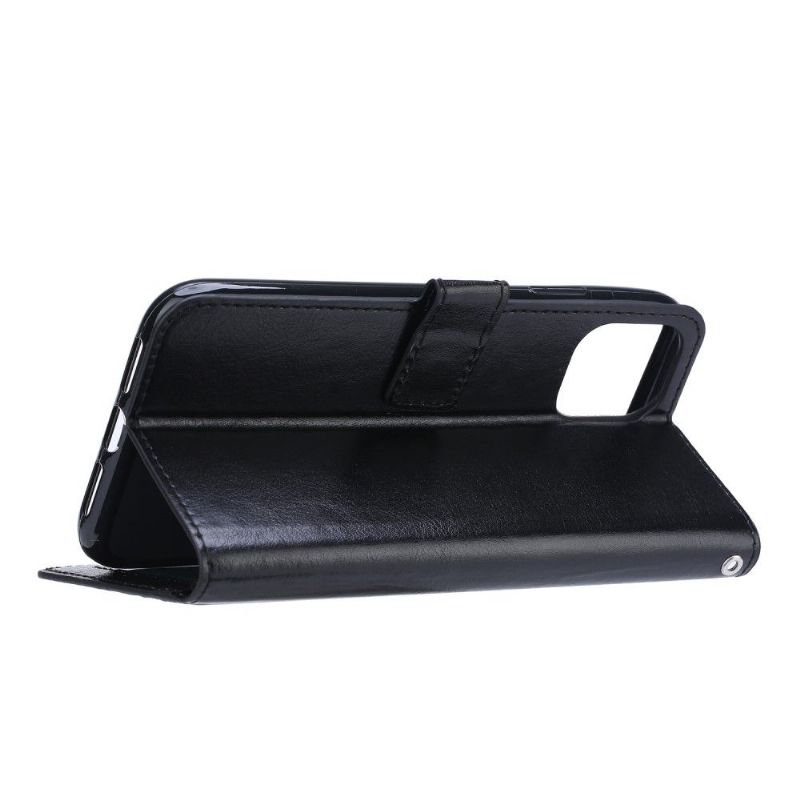 Housse Samsung Galaxy Note 20 Effet Cuir Porte Cartes Support - Noir