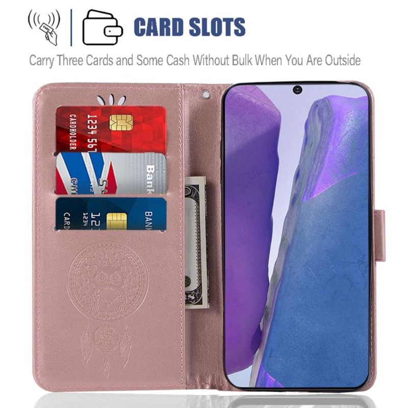 Housse Samsung Galaxy Note 20 Hibou Attrape Rêves