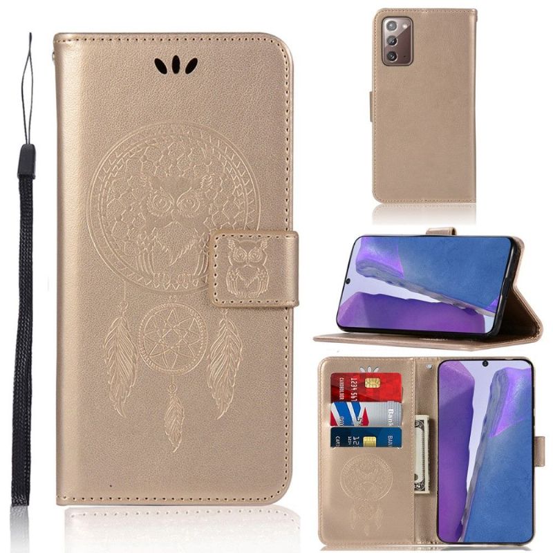 Housse Samsung Galaxy Note 20 Hibou Attrape Rêves