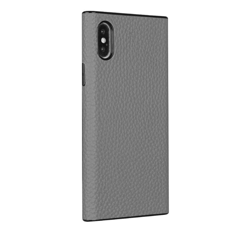Coque iPhone X / XS Effet Cuir avec Lanière