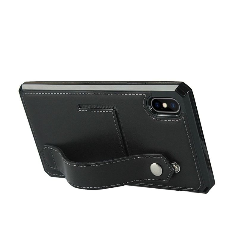Coque iPhone XS / X Cuir Porte Carte