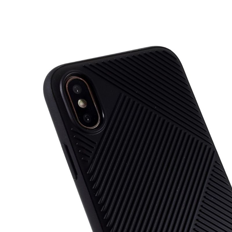 Coque iPhone XS / X MOLAN CANO Effet Strié