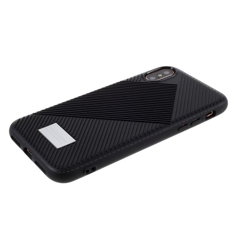 Coque iPhone XS / X MOLAN CANO Effet Strié
