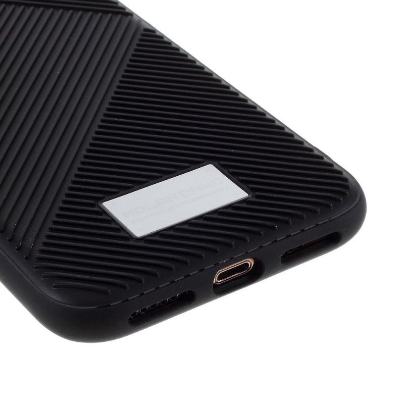 Coque iPhone XS / X MOLAN CANO Effet Strié
