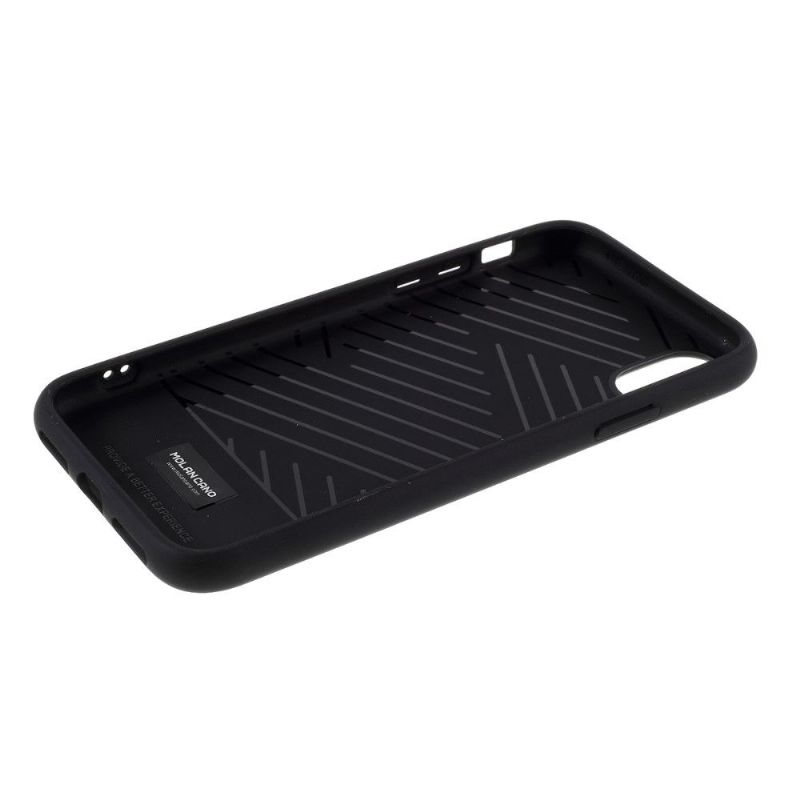 Coque iPhone XS / X MOLAN CANO Effet Strié