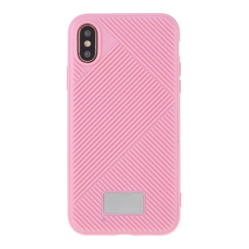 Coque iPhone XS / X MOLAN CANO Effet Strié