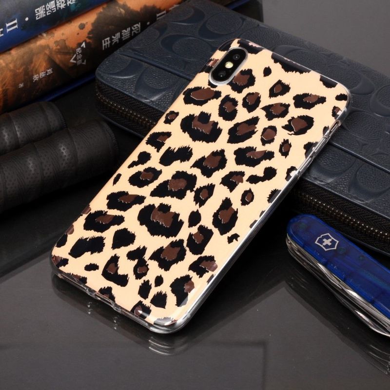Coque iPhone XS / X Motif Léopard
