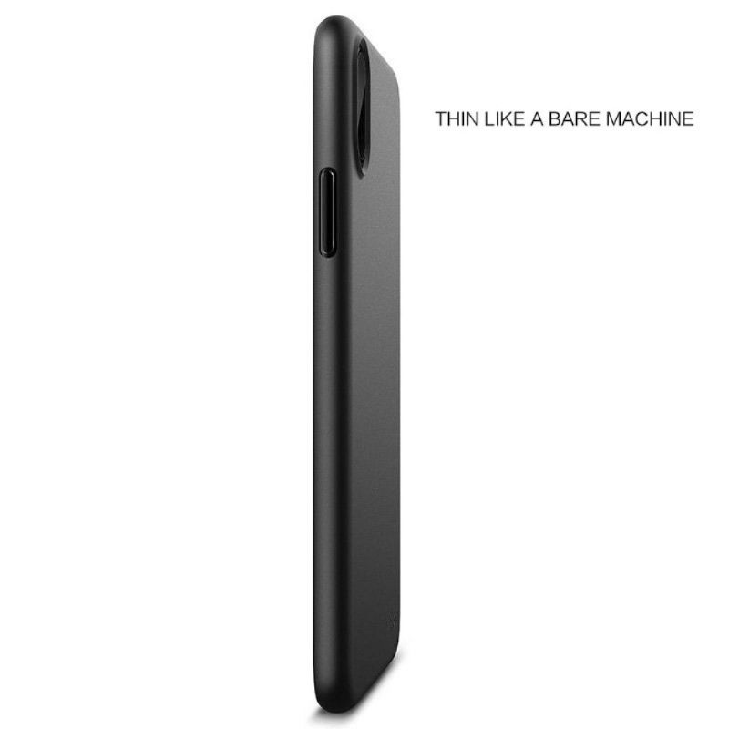 Coque iPhone XS / X revêtement mat en Gel - Noir