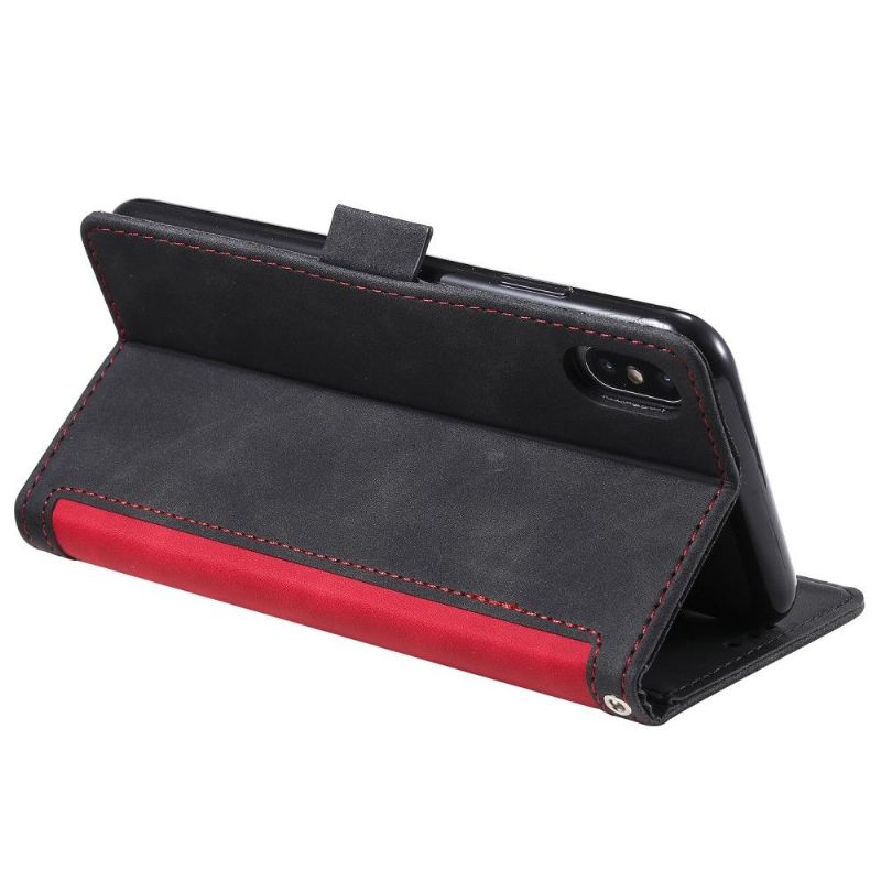 Housse portefeuille iPhone XS / X Vintage Pocket