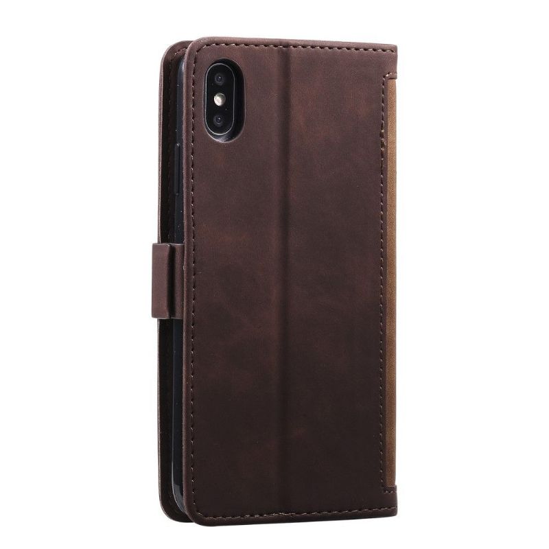 Housse portefeuille iPhone XS / X Vintage Pocket