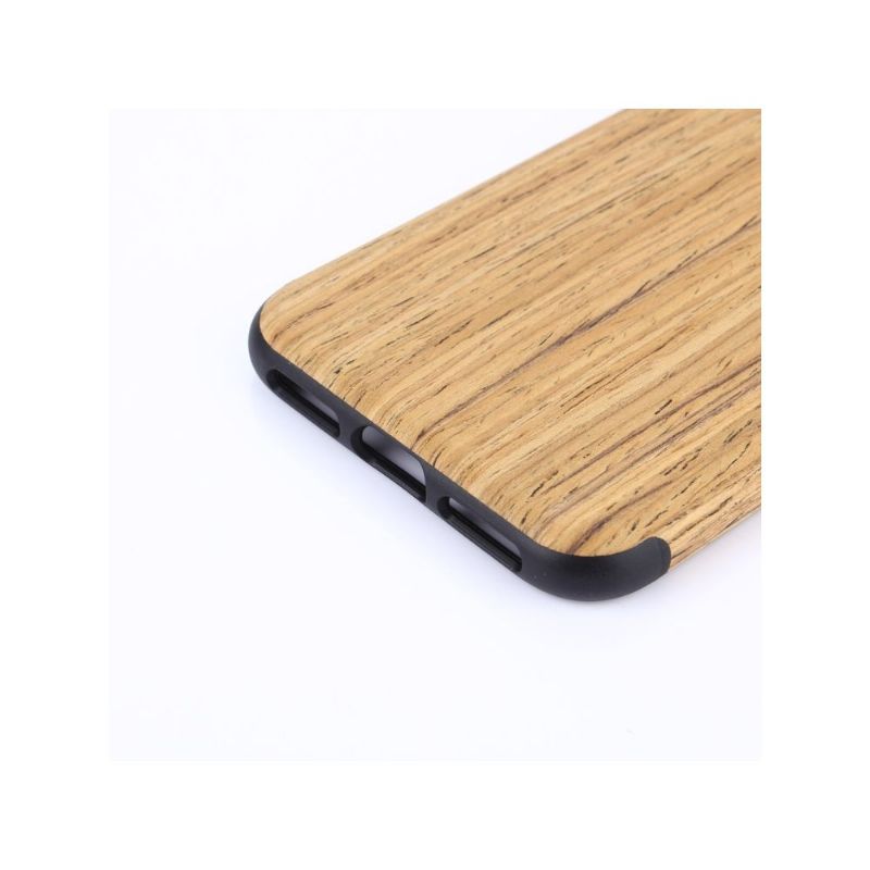 iPhone X / XS - Coque premium effet bois - Marron clair