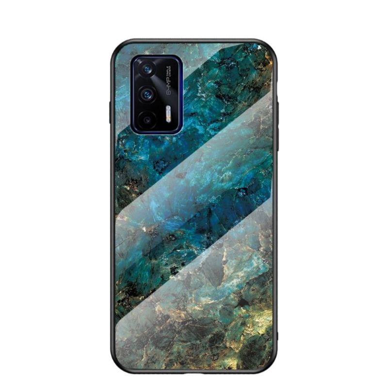 Coque Realme GT 5G Marbre Océane dos en verre