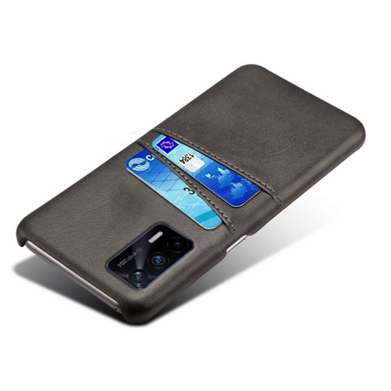 Coque Realme GT 5G Mélodie effet cuir porte cartes