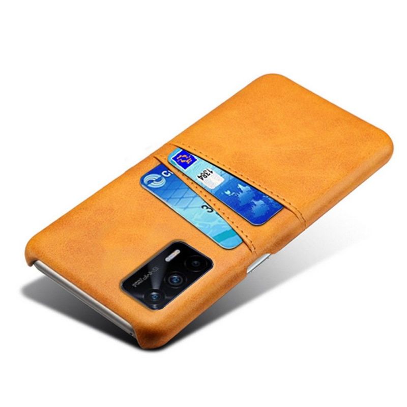 Coque Realme GT 5G Mélodie effet cuir porte cartes