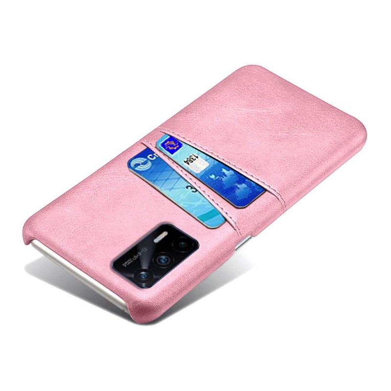 Coque Realme GT 5G Mélodie effet cuir porte cartes