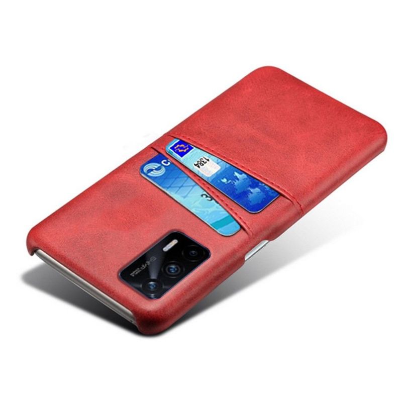 Coque Realme GT 5G Mélodie effet cuir porte cartes