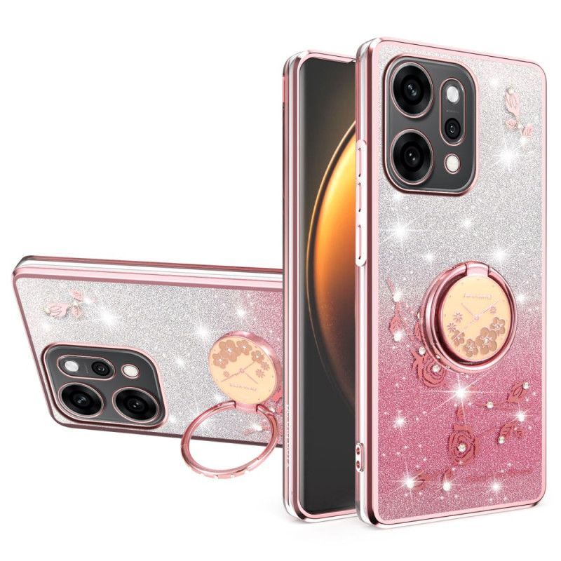Coque Oppo Reno 14 Pro 5G Strass Anneau-Support