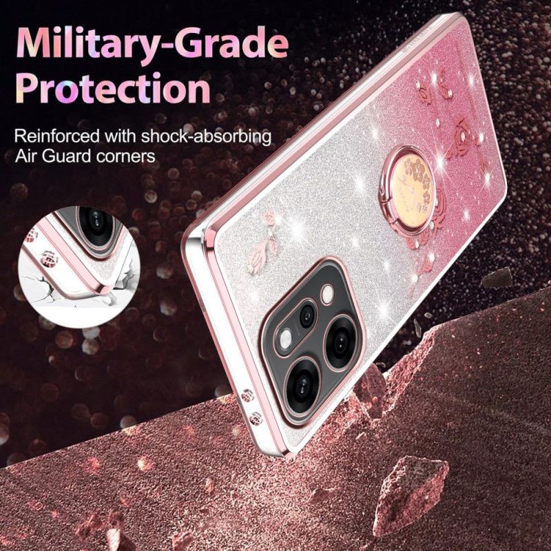 Coque Oppo Reno 14 Pro 5G Strass Anneau-Support