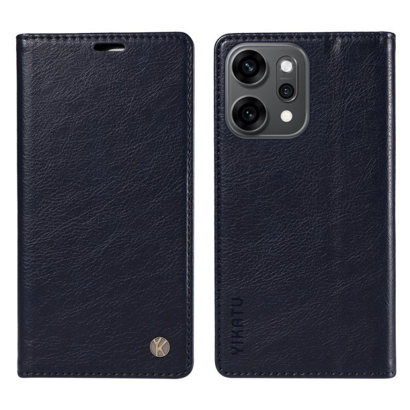 Flip Cover Oppo Reno 14 Pro 5G Simili Cuir Ciré YIKATU