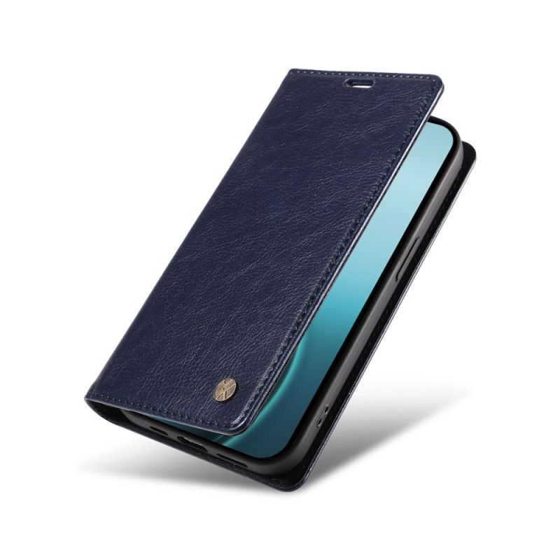 Flip Cover Oppo Reno 14 Pro 5G Simili Cuir Ciré YIKATU