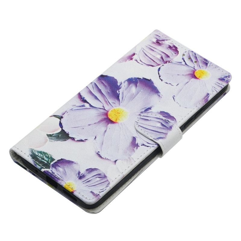 Housse Oppo Reno 14 Pro 5G Design Florale Violet